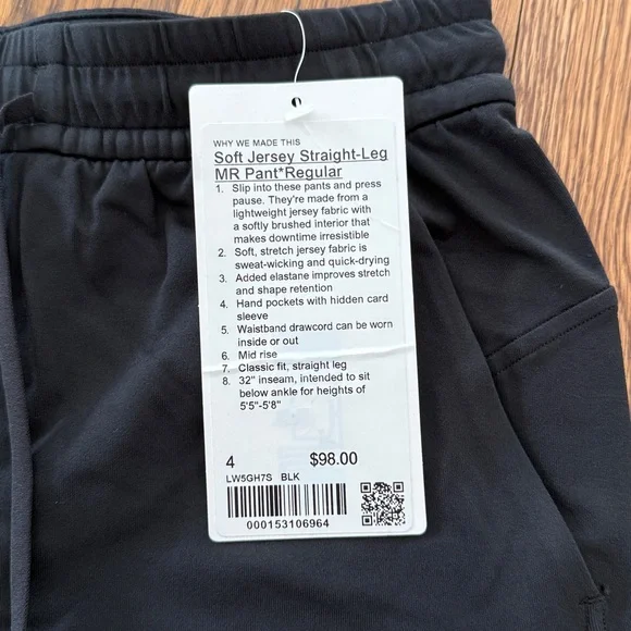 Lululemon Soft Jersey Straight Leg pants - Picture 2 of 5